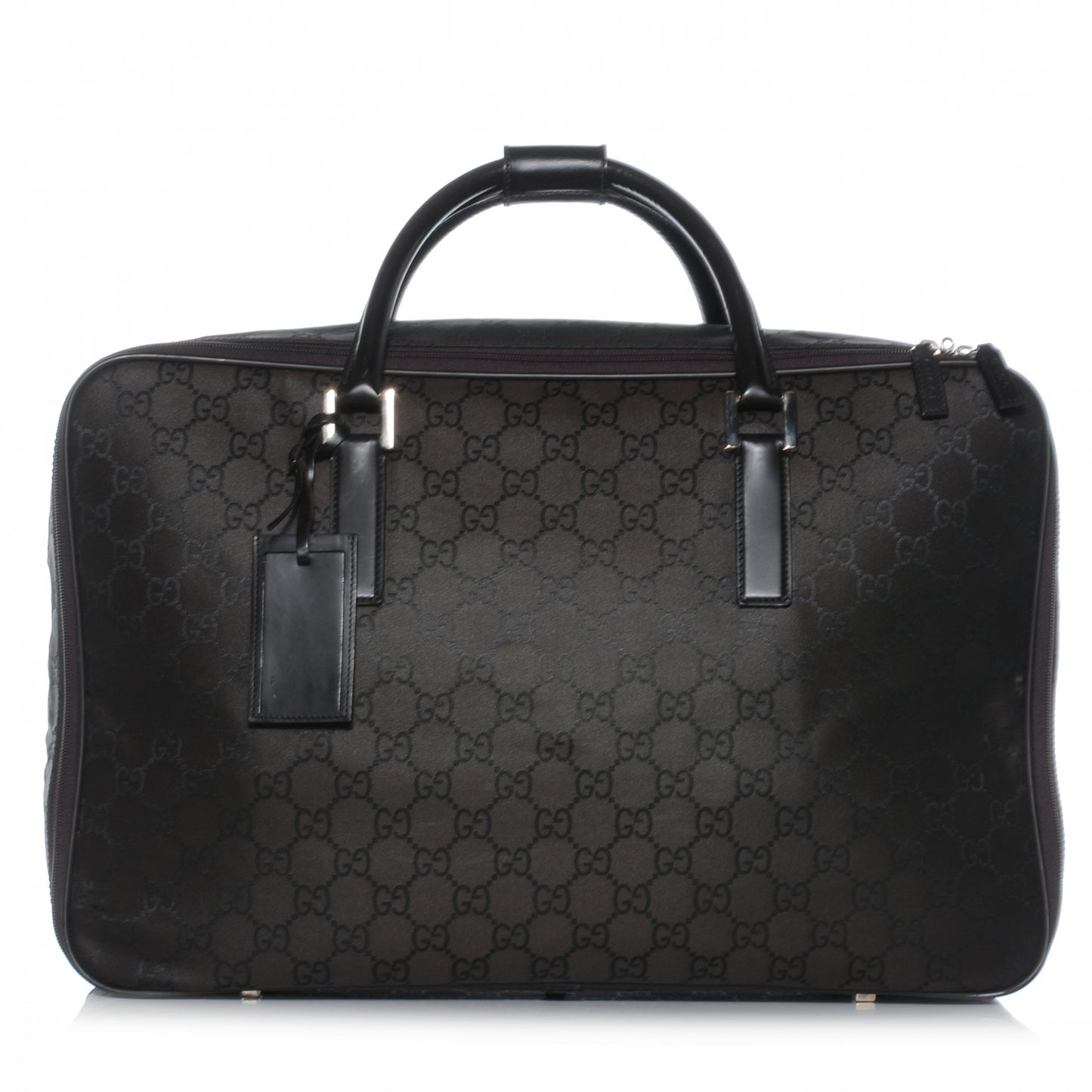 Nylon Monogram Small Lightweight Suitcase Luggage Brown