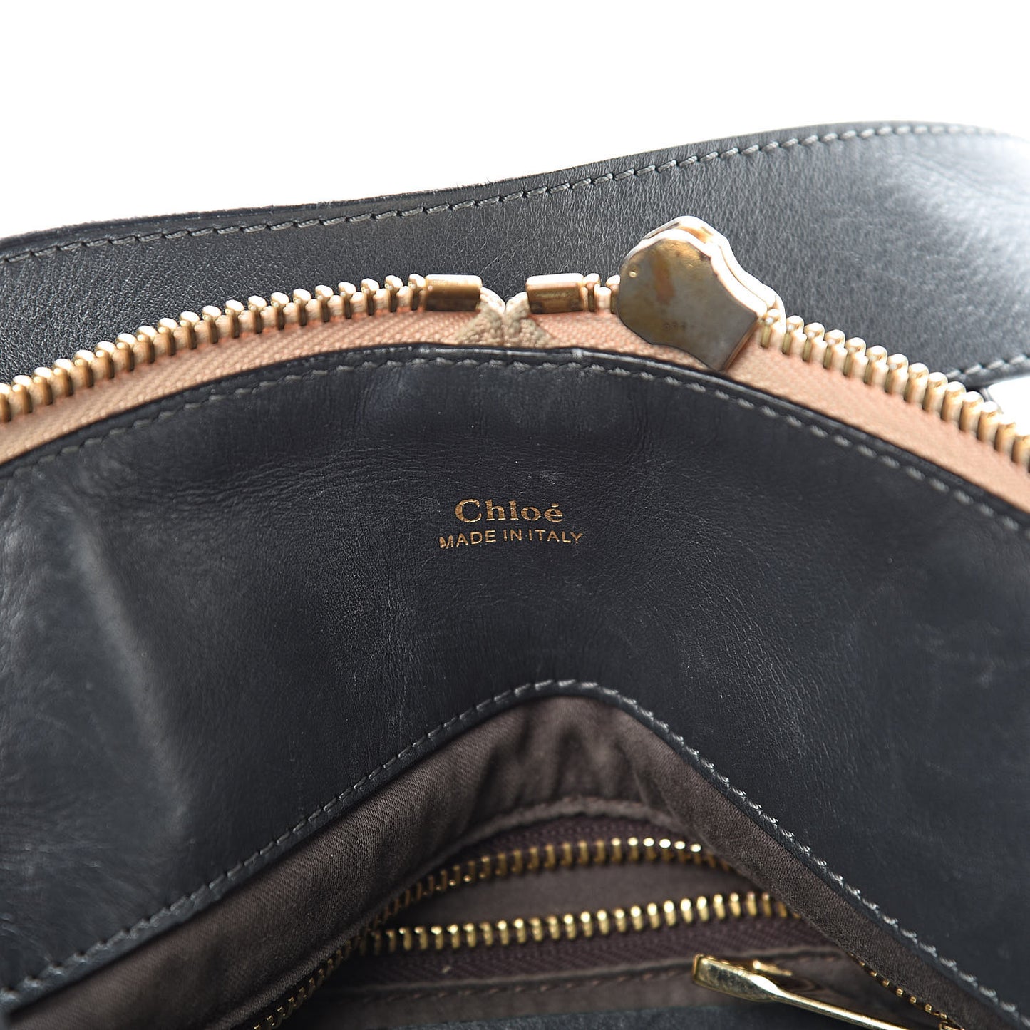 Smooth Calfskin Small Baylee Tote Marshmallow Grey Black