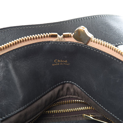 Chloe Smooth Calfskin Small Baylee Tote Marshmallow Grey Black 6 of 11