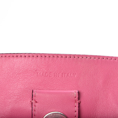 Christian Dior Smooth Calfskin Medium Tri-Color Diorissimo Bag Navy Pink 9 of 21