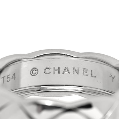 Chanel 18K White Gold Small Coco Crush Ring 54 7 4 of 4