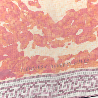 Hermes Silk Mousseline A Beverly Hills Shawl 140 2 of 3