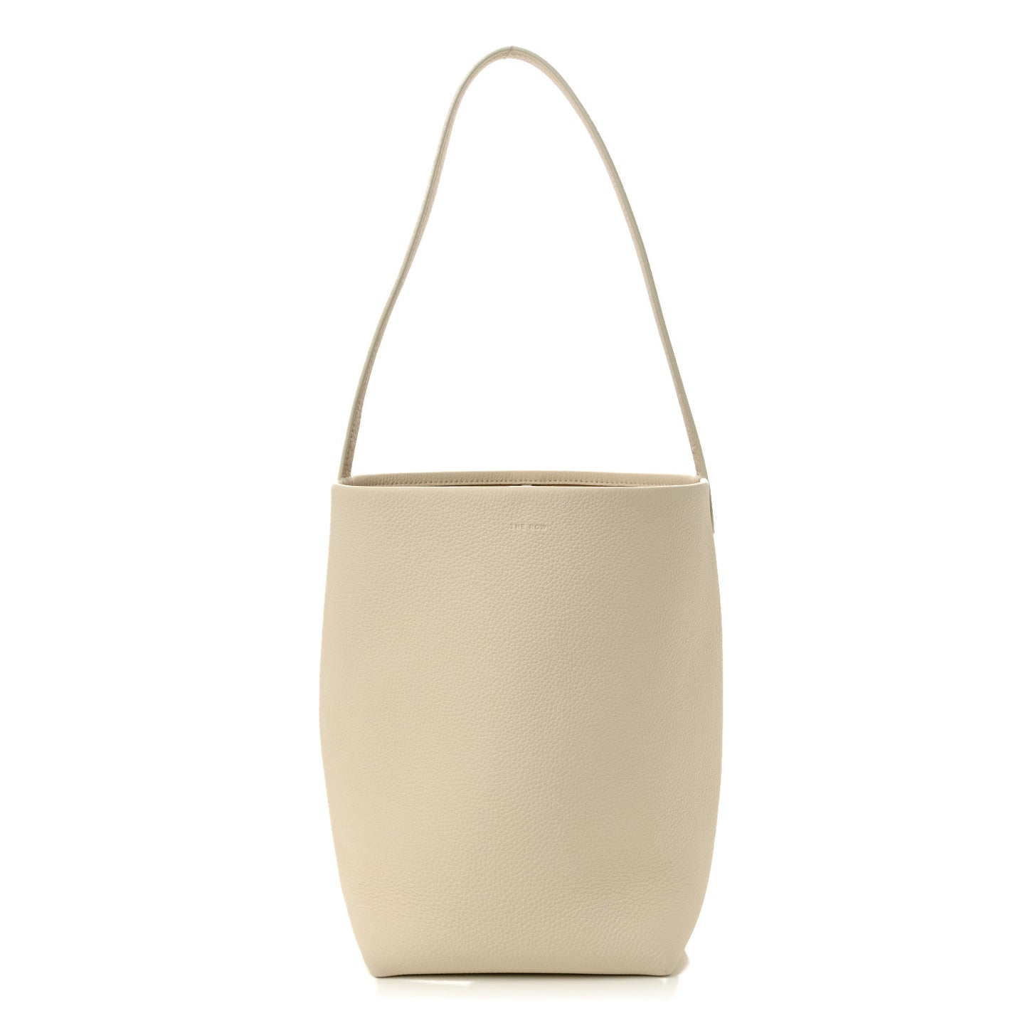 Grained Calfskin Medium N/S Park Tote Ivory