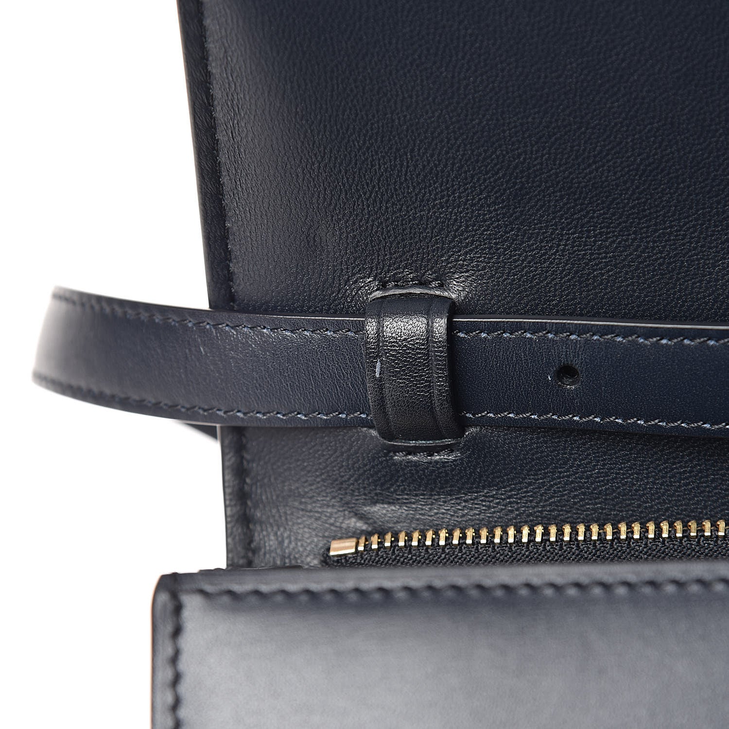 Celine Box Calfskin Medium Classic Box Flap Bag Navy Blue 8 of 12