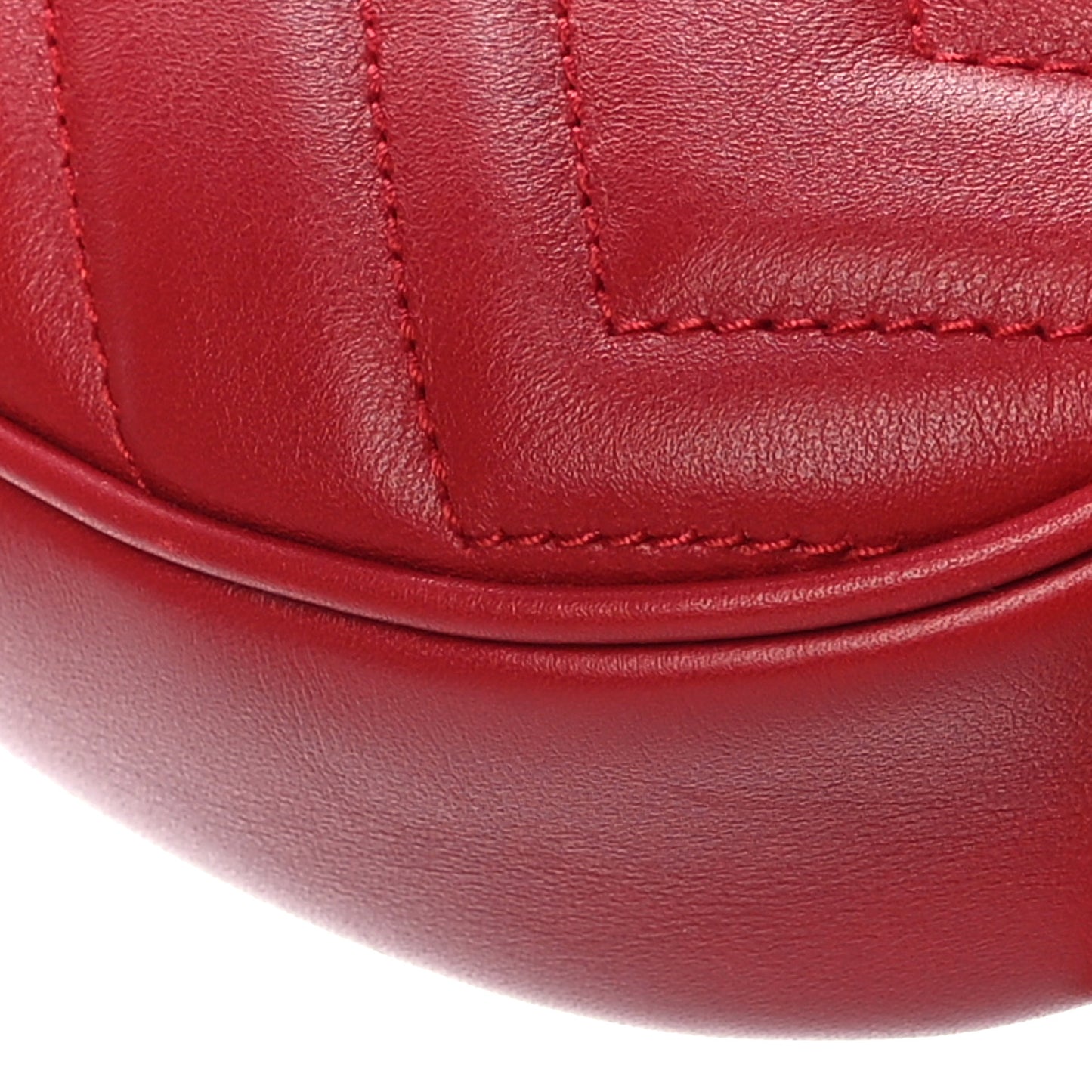 Calfskin Matelasse GG Marmont Belt Bag 75 30 Hibiscus Red