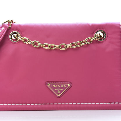 Prada Nylon Tessuto Chain Shoulder Bag Fuxia 8 of 11