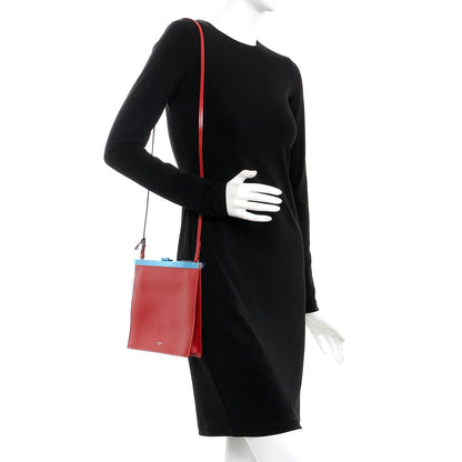 Celine Smooth Calfskin Mini Clasp Bag Pop Red 2 of 7
