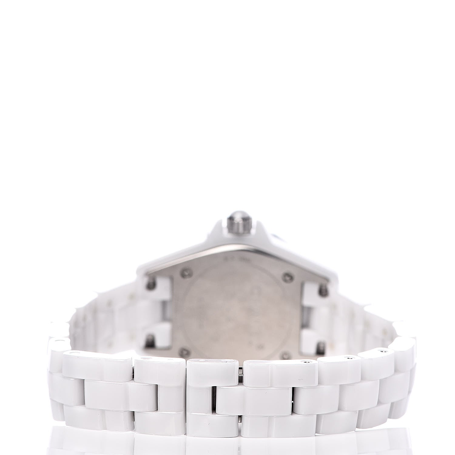 Chanel Stainless Steel Ceramic Diamond Mother of Pearl 29mm J12 Quartz Watch White 4 of 6