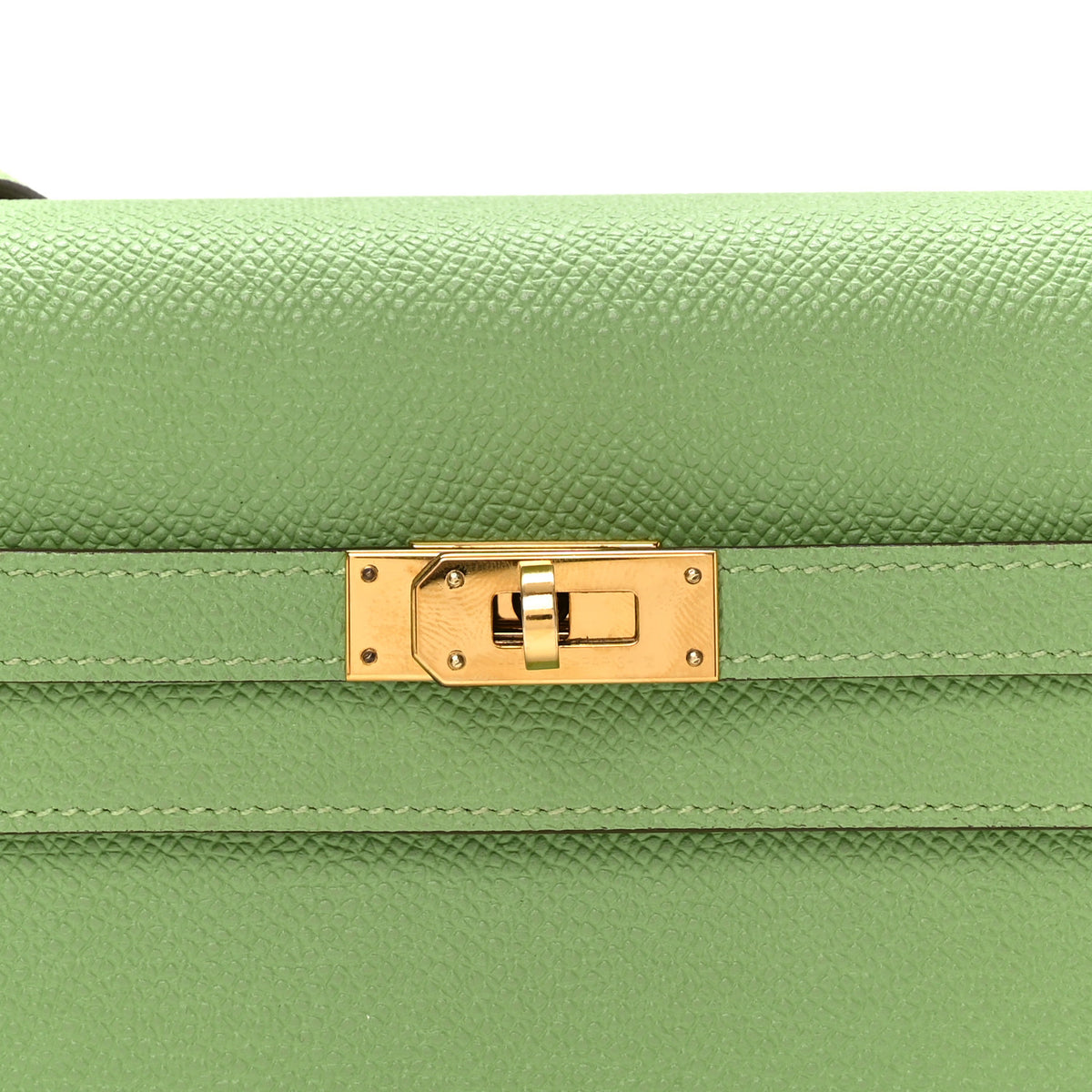Epsom Verso Kelly Wallet To Go Vert Criquet Bleu Brume