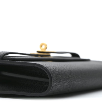 Hermes Epsom Kelly Wallet To Go Black 9 of 12