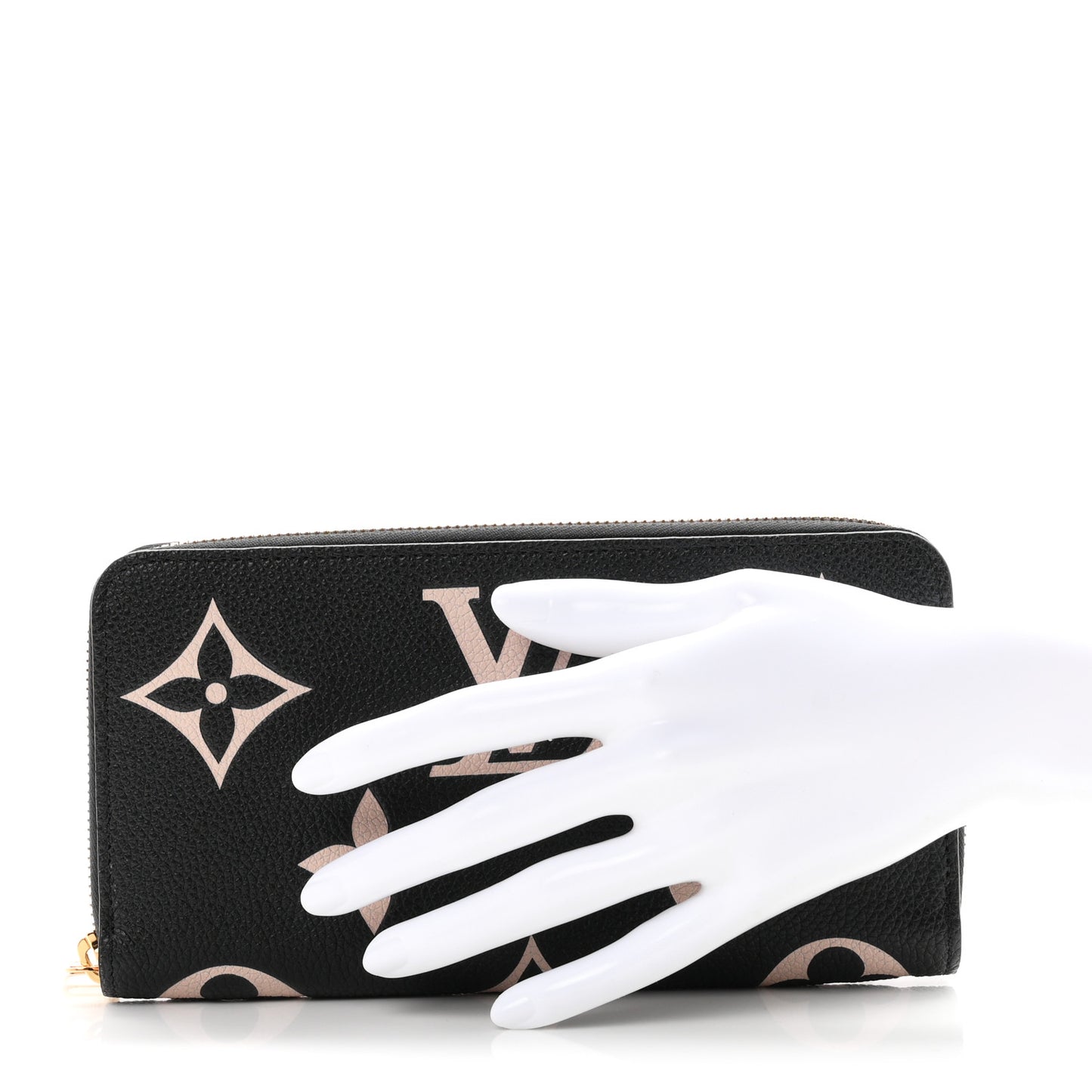 Empreinte Monogram Giant Zippy Wallet Black Beige