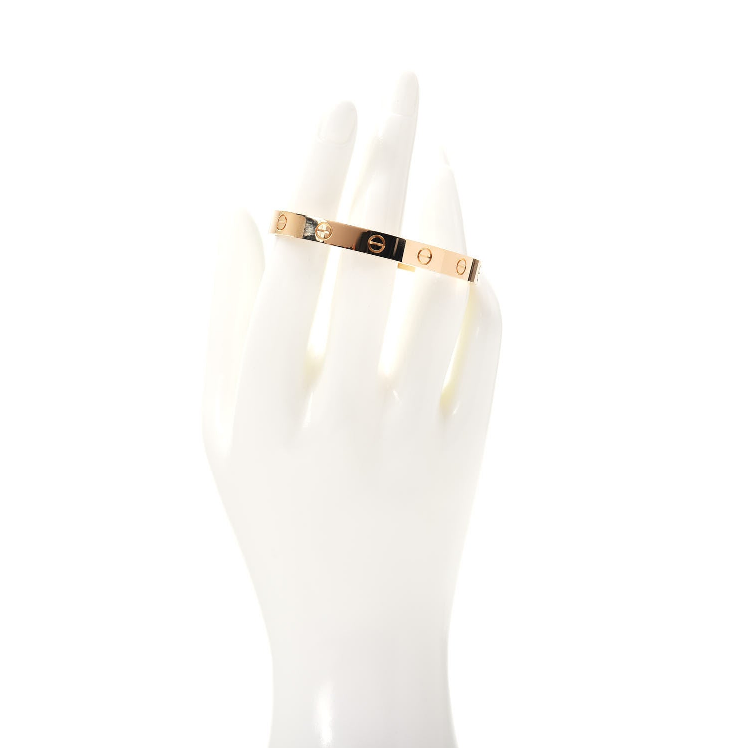 Cartier 18K Yellow Gold LOVE Cuff Bracelet 17 2 of 4
