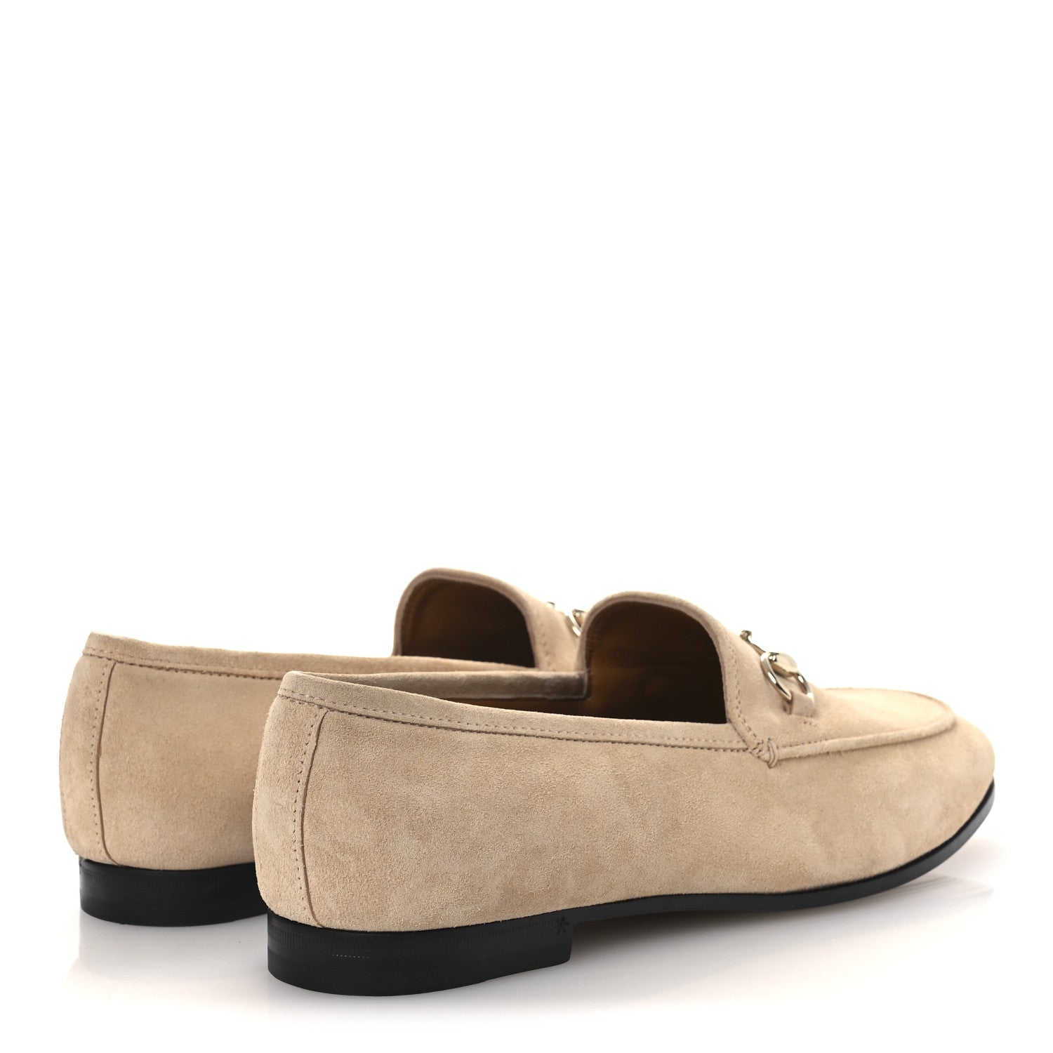 Gucci Suede Horsebit Womens Jordaan Loafers 39.5 Pink Sand 5 of 11