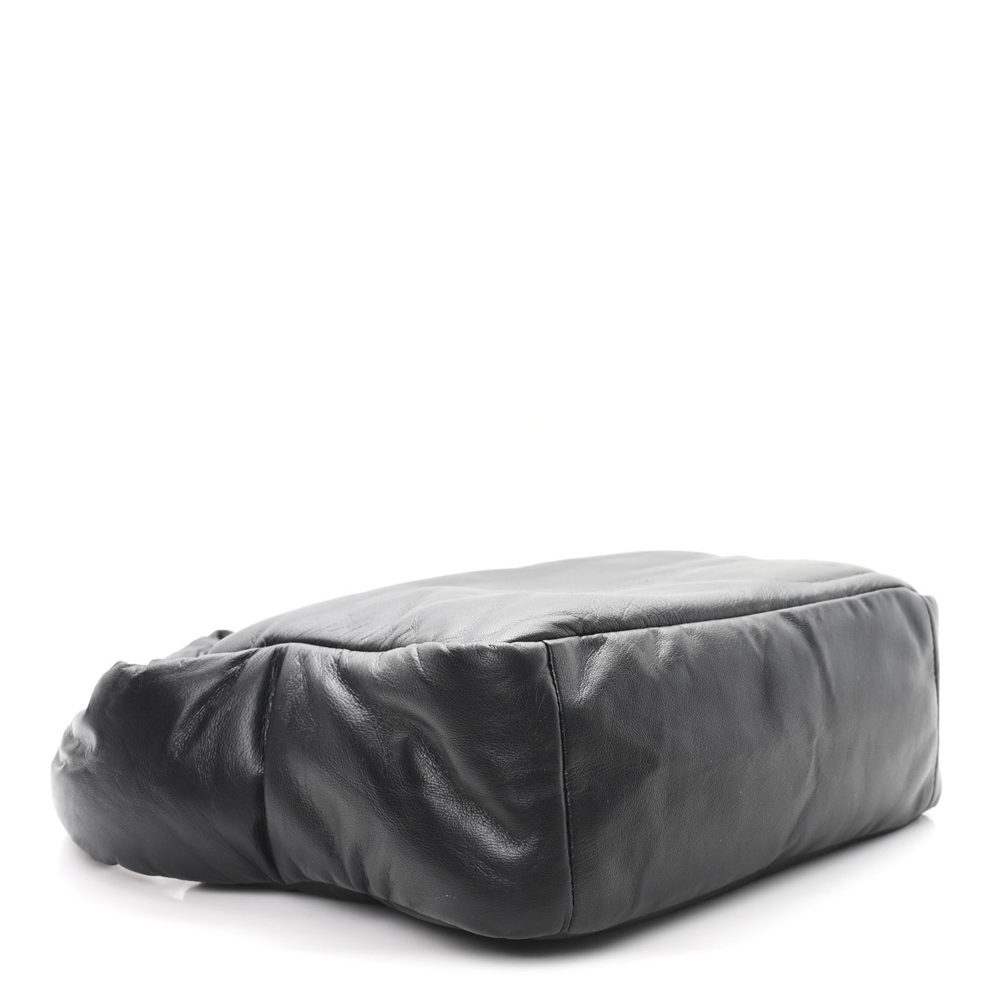 Lambskin Small Ryan Puffer Bag Black