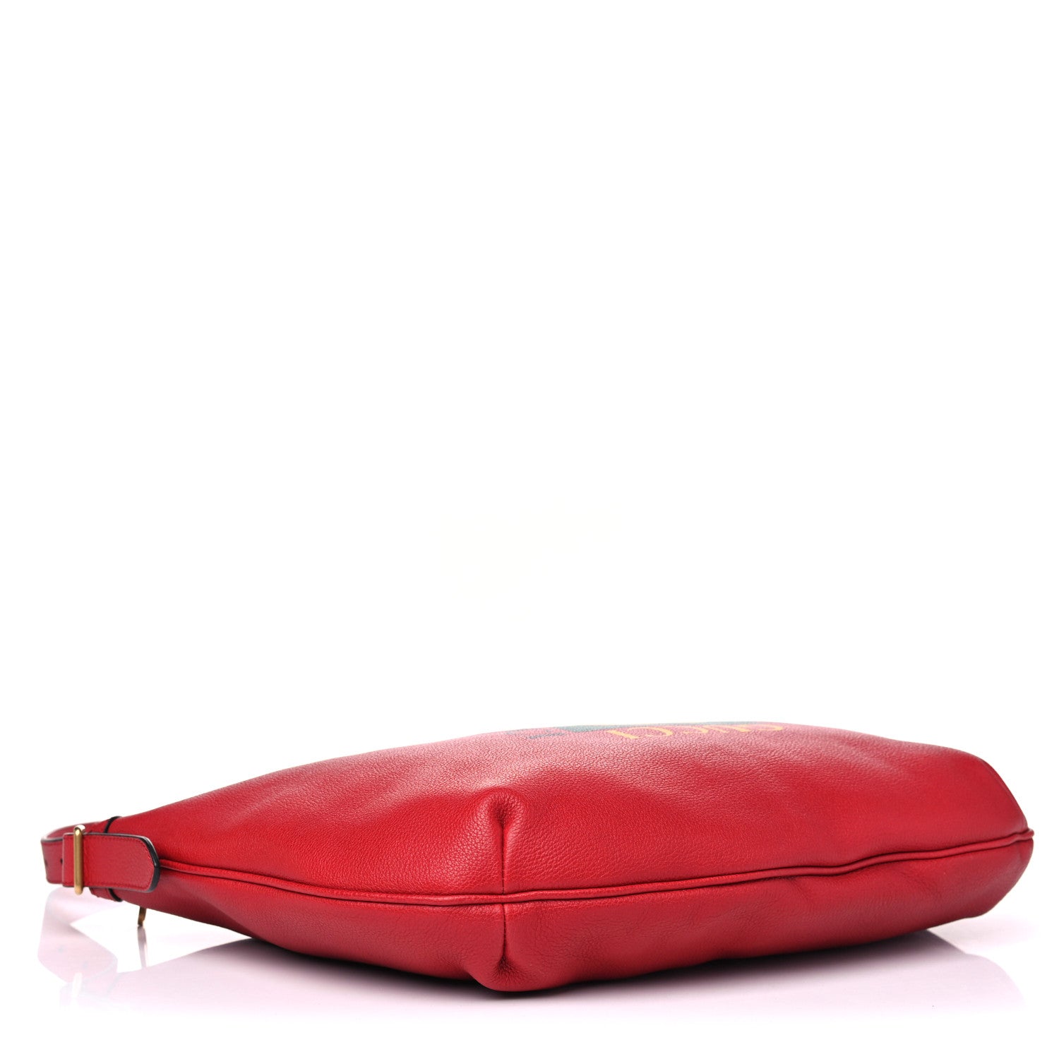 Gucci Grained Calfskin Logo Half Moon Hobo Red 3 of 6