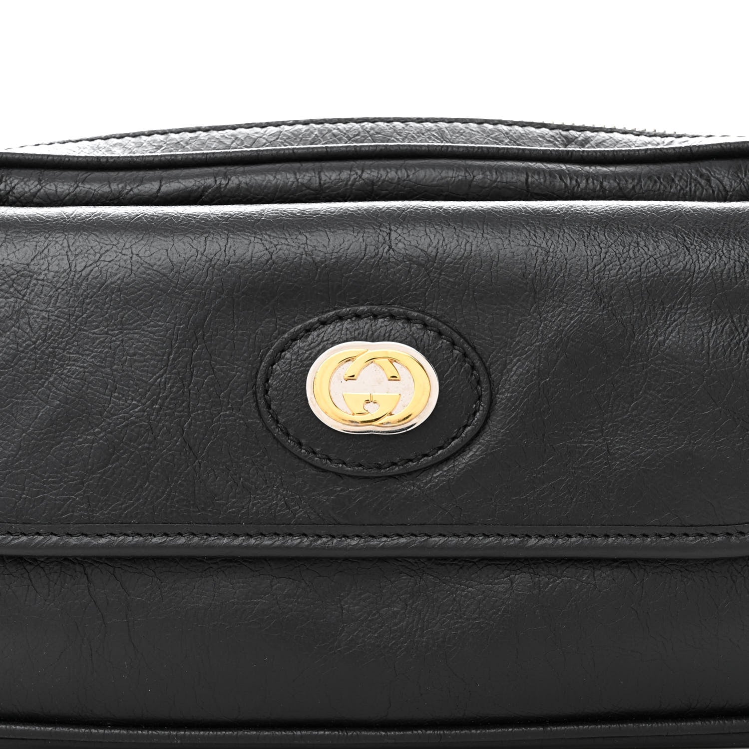 Gucci Fluffy Calfskin Morpheus Belt Bag 80 32 Black 8 of 10