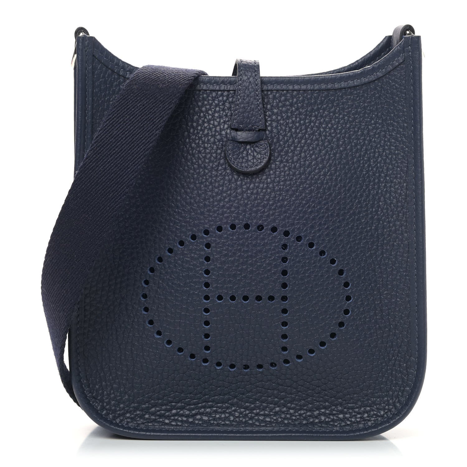 Hermes Taurillon Clemence Evelyne TPM Bleu Nuit 1 of 8