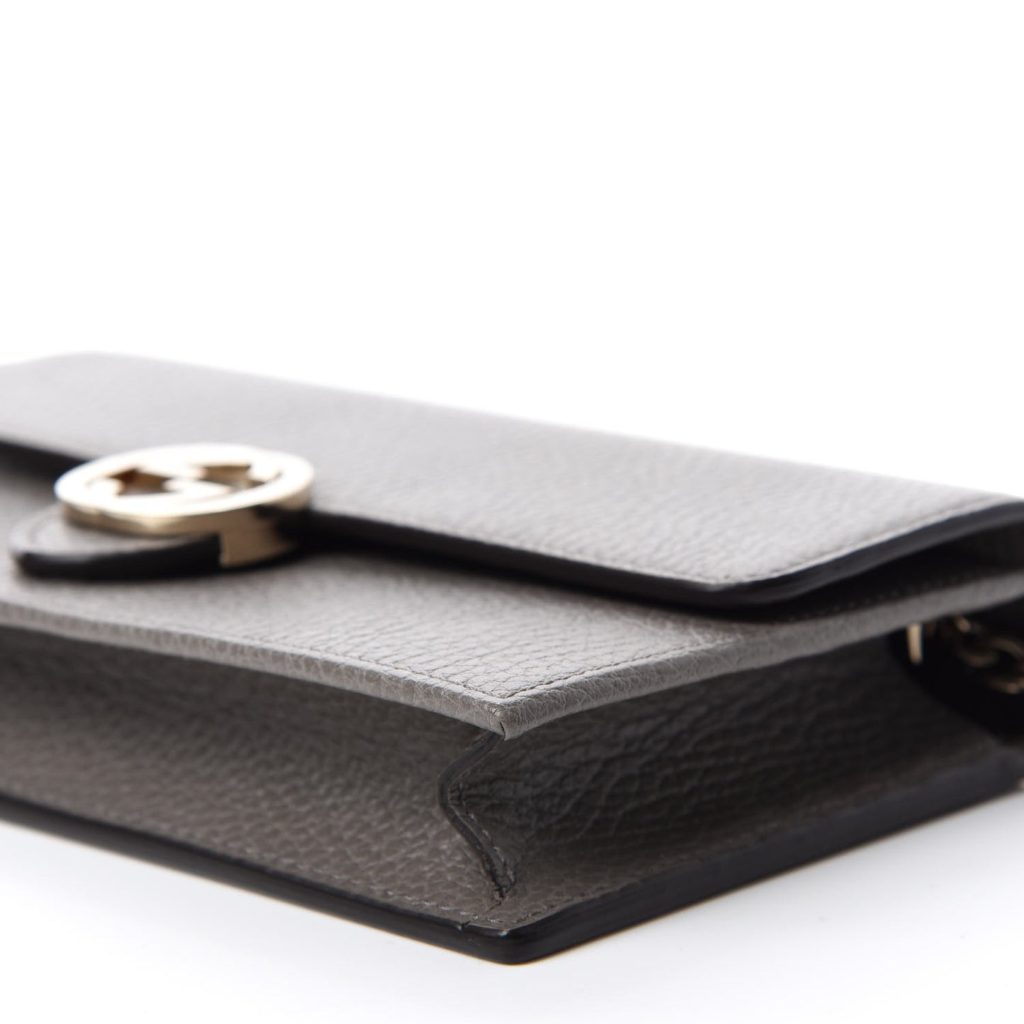 Dollar Calfskin Interlocking G Chain Wallet Loess