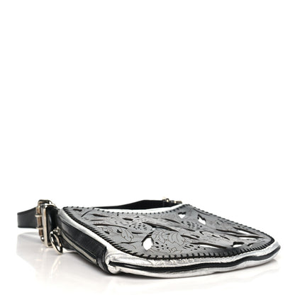 Fendi Calfskin Metal Small Oyster Black 4 of 11