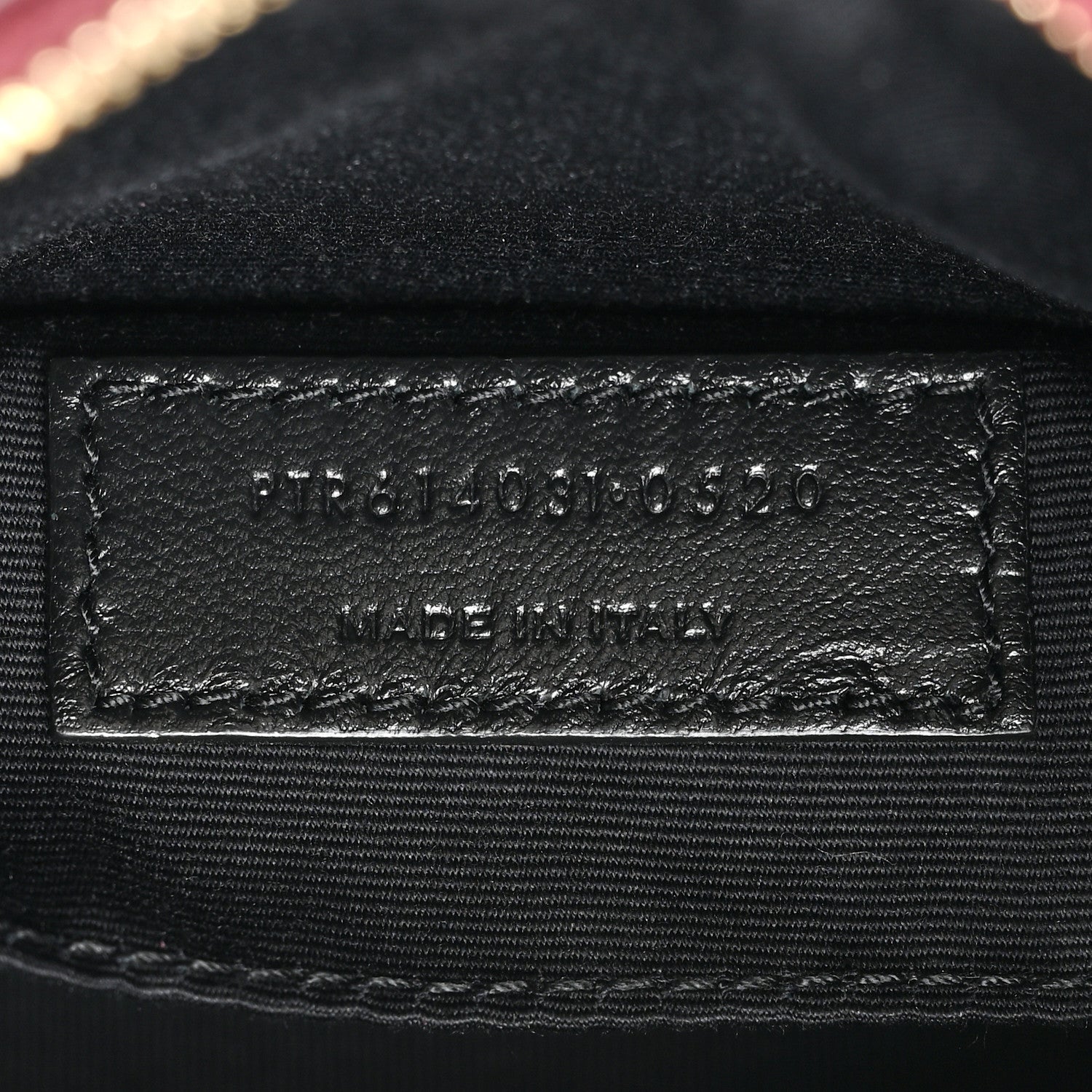 Saint Laurent Calfskin Matelasse Monogram Lou Belt Bag Dark Legion Red 7 of 9