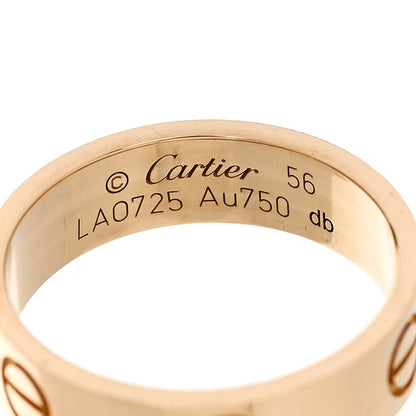 Cartier 18K Yellow Gold 5.5mm LOVE Ring 56 7.75 4 of 5
