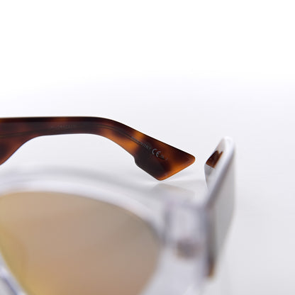 Christian Dior Spirit 2 Oval Sunglasses Transparent Tortoise 7 of 9