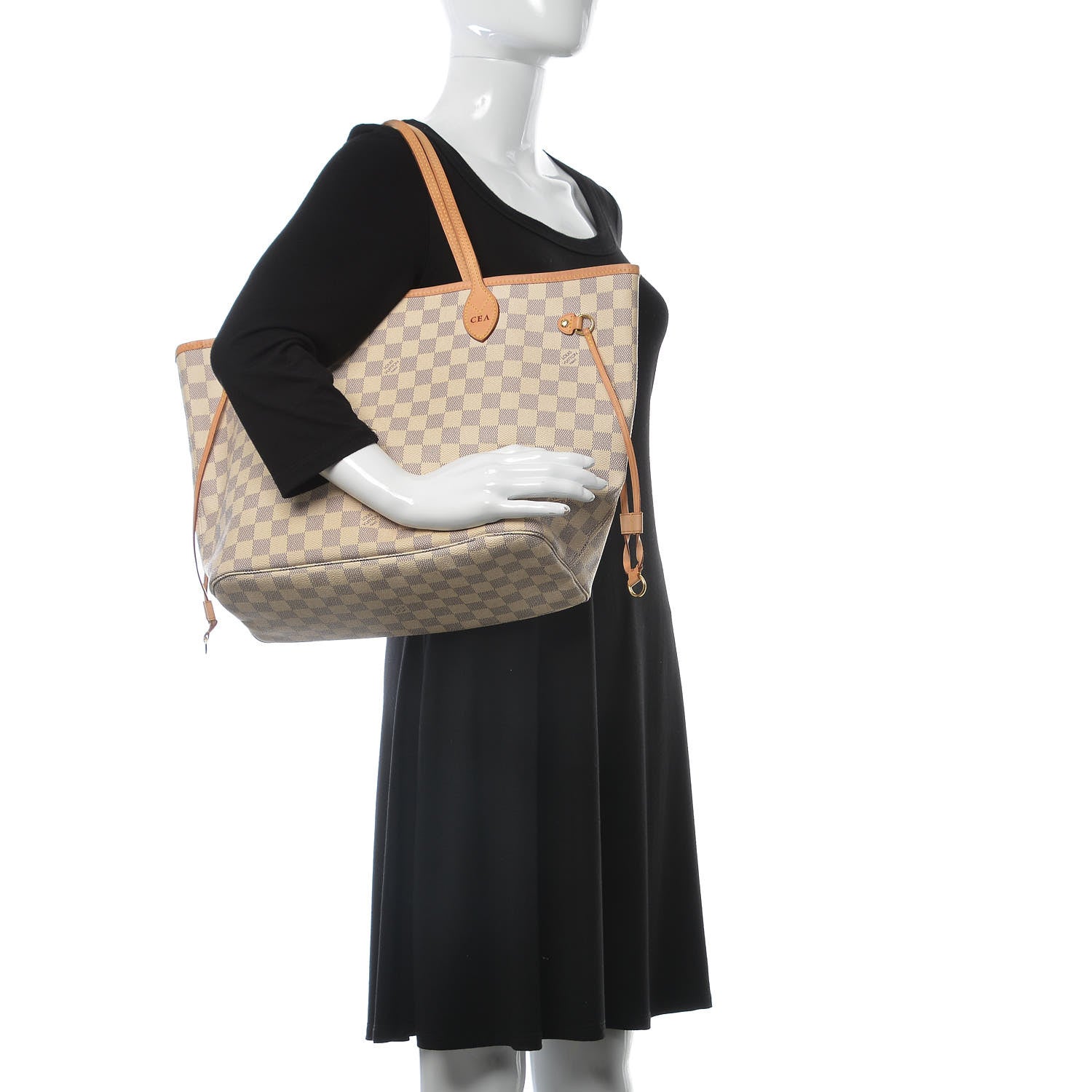 Louis Vuitton Damier Azur Neverfull MM 2 of 11