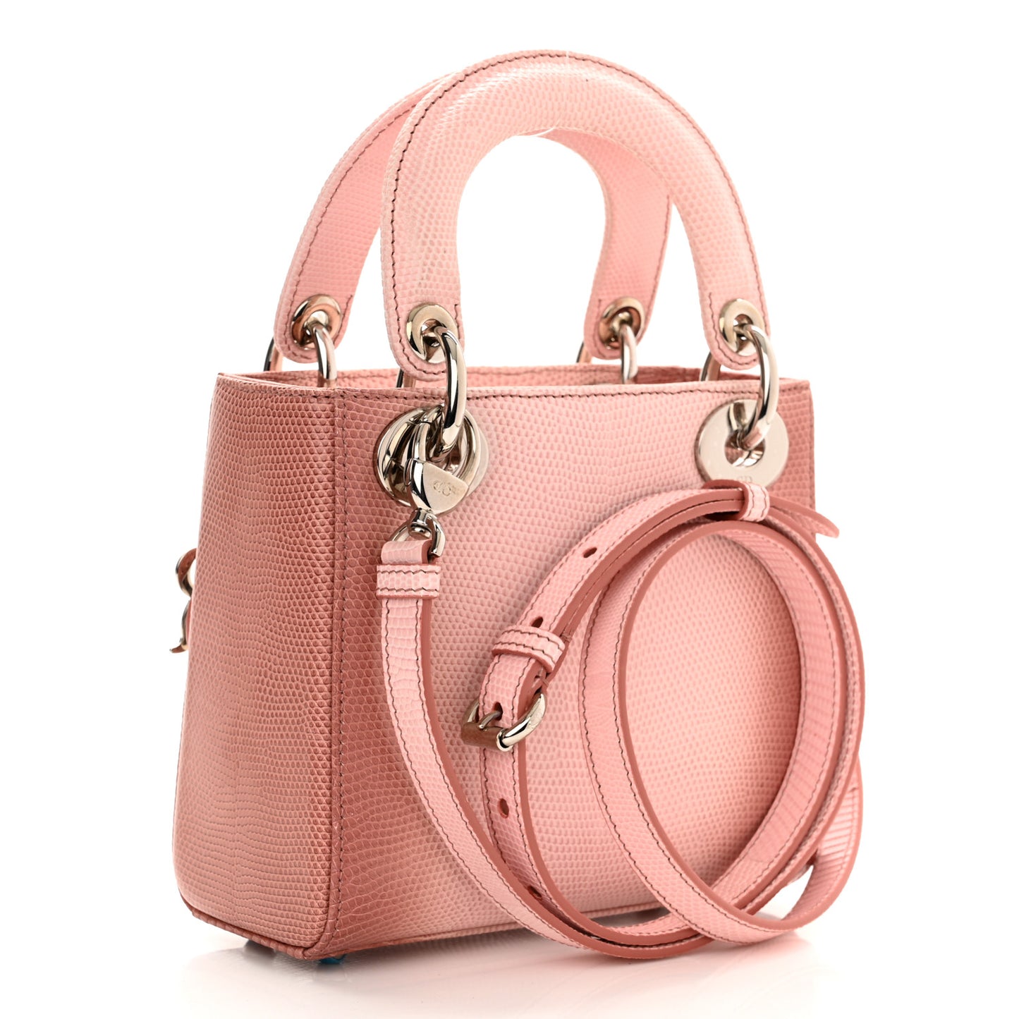 Lizard Gradient Mini Lady Dior Pink
