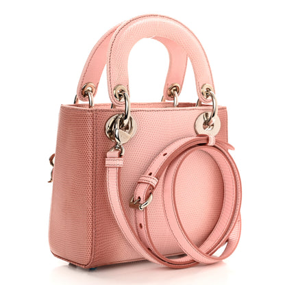 Christian Dior Lizard Gradient Mini Lady Dior Pink 3 of 10