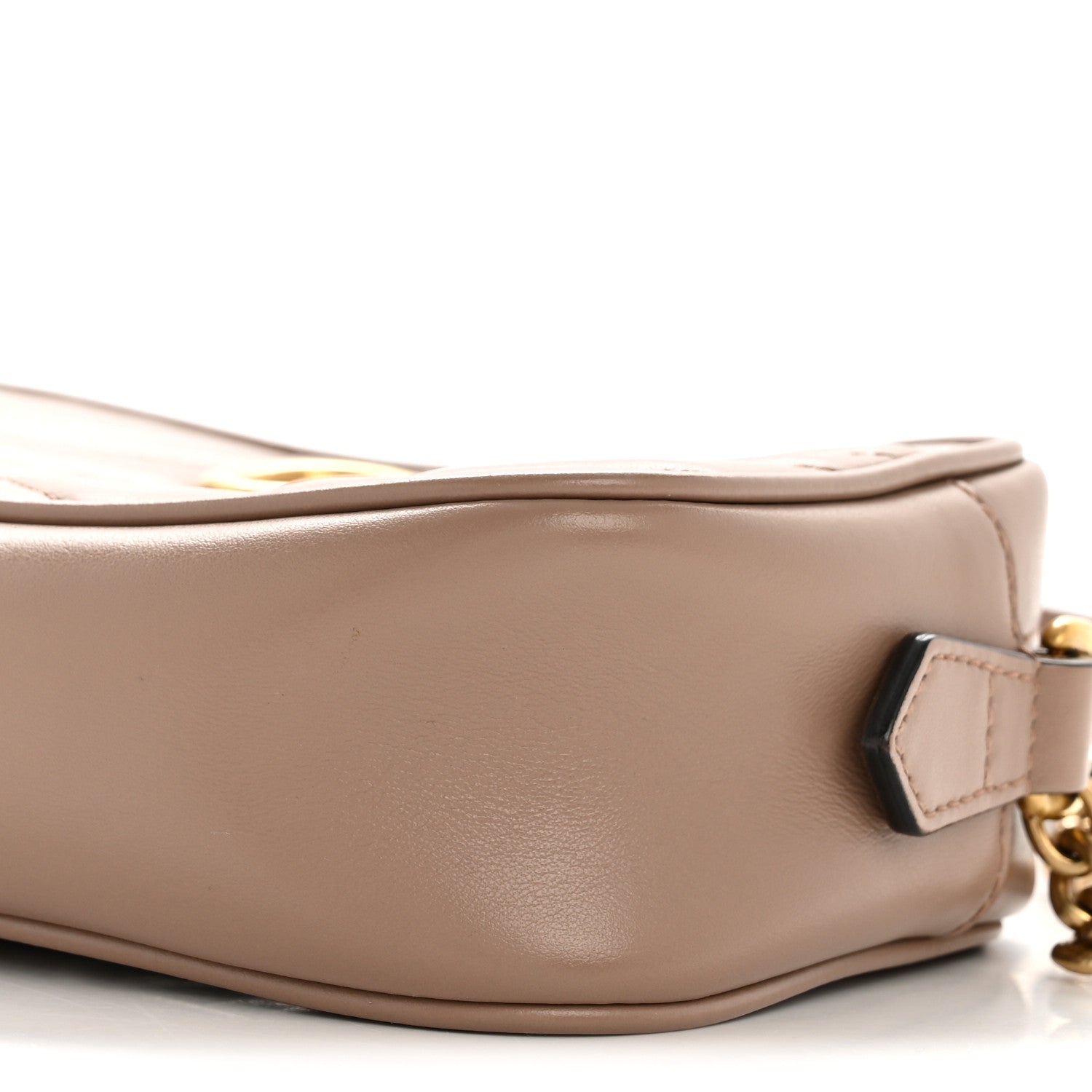 Gucci Calfskin Matelasse Mini GG Marmont Chain Shoulder Bag Porcelain Rose 10 of 14