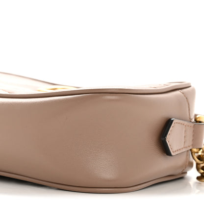 Gucci Calfskin Matelasse Mini GG Marmont Chain Shoulder Bag Porcelain Rose 10 of 14