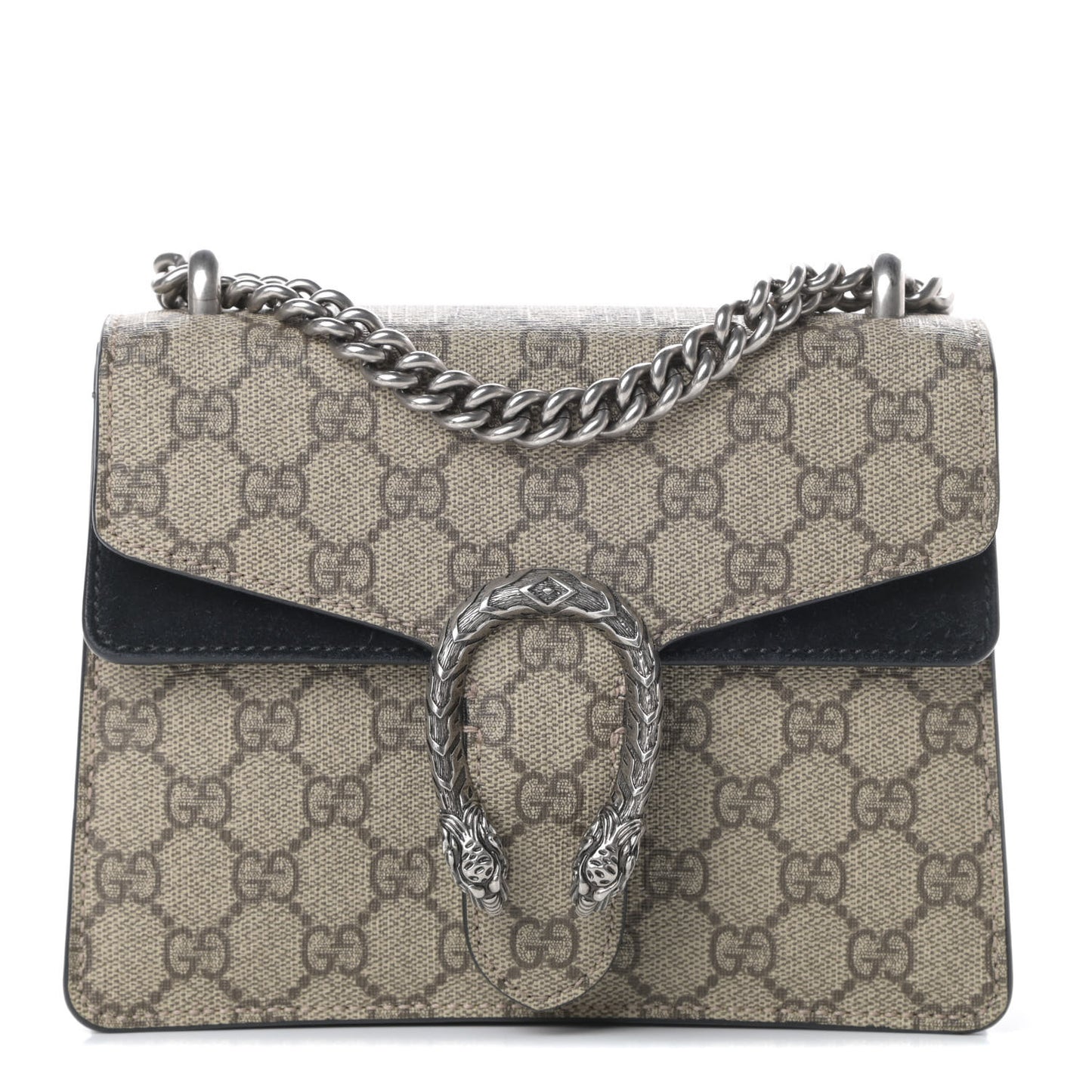 GG Supreme Monogram Mini Dionysus Shoulder Bag Black
