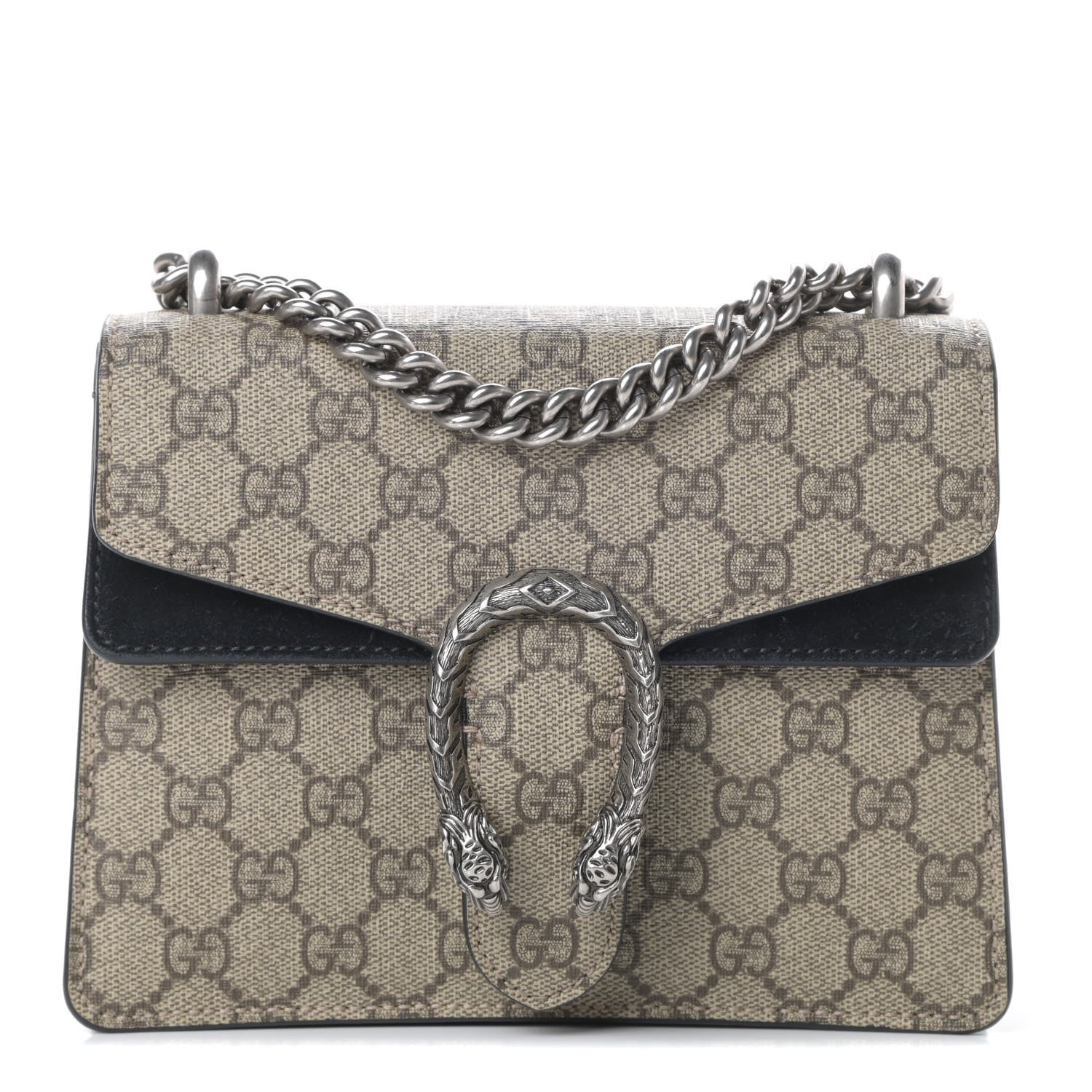 Gucci GG Supreme Monogram Mini Dionysus Shoulder Bag Black 1 of 15