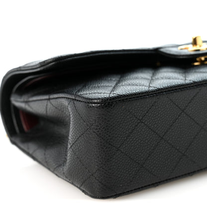 Chanel Caviar Quilted Medium Double Flap Black 9 of 10