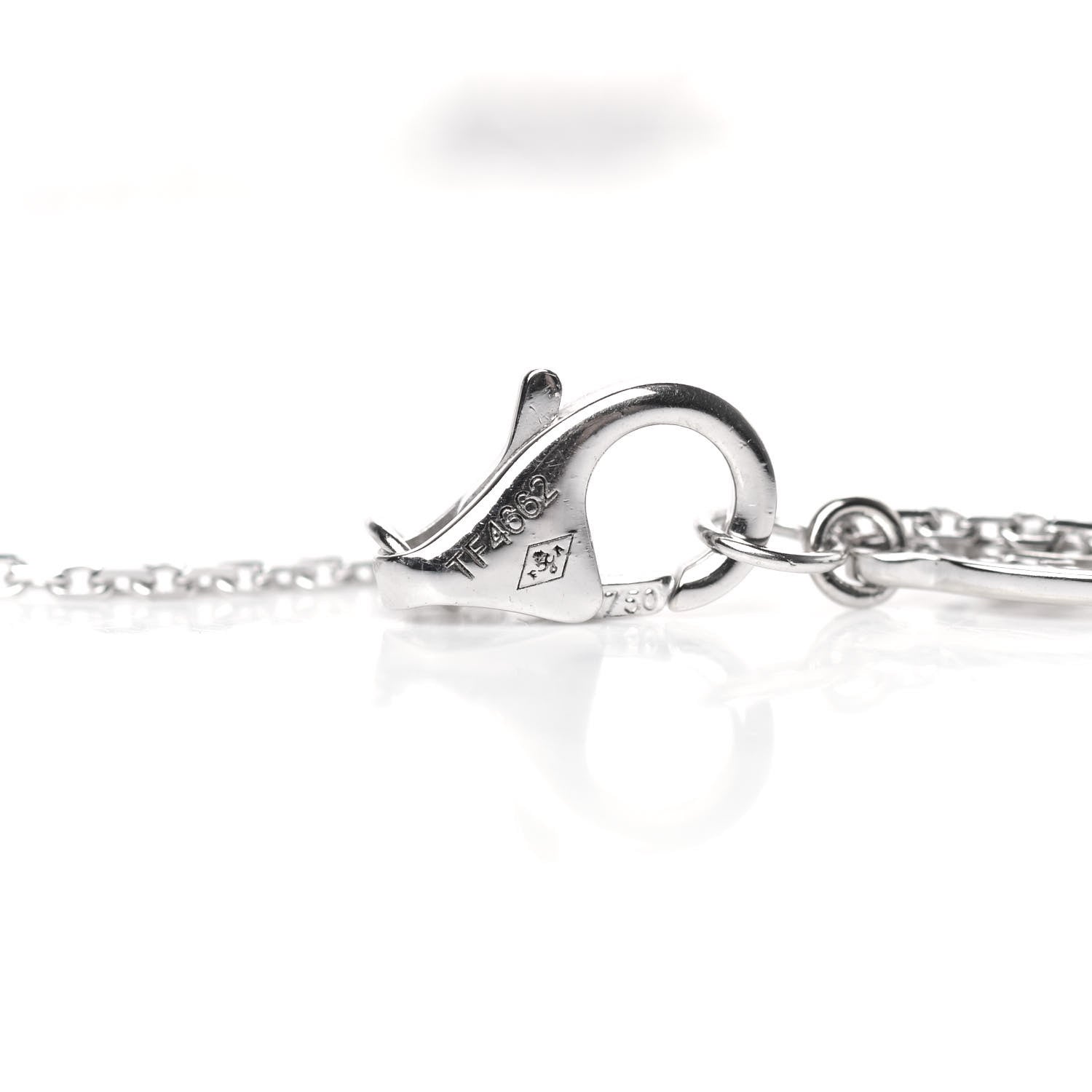 Cartier 18K White Gold Diamond Symbols Cross Pendant Necklace 5 of 6