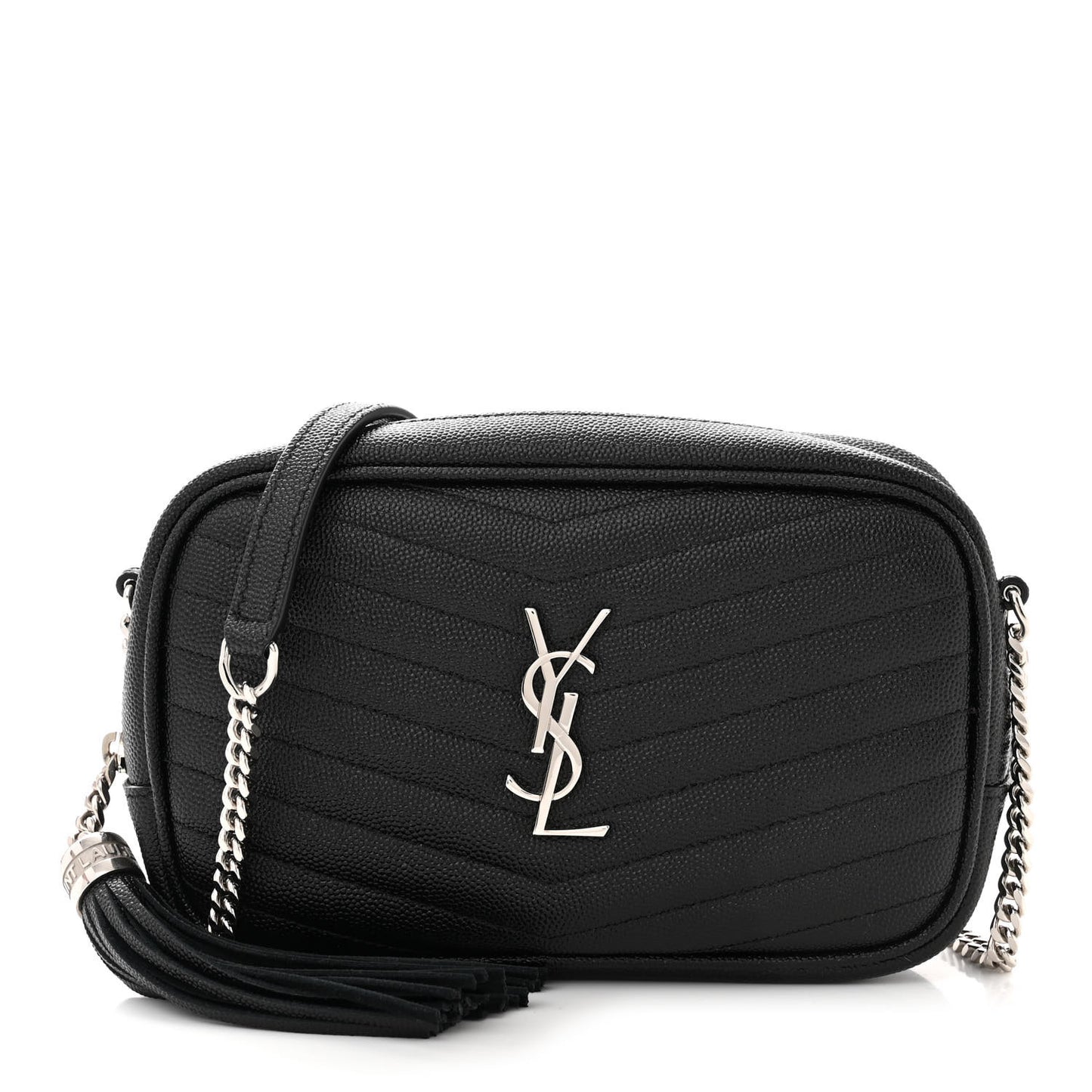 Grain De Poudre Matelasse Monogram Mini Lou Camera Bag Black