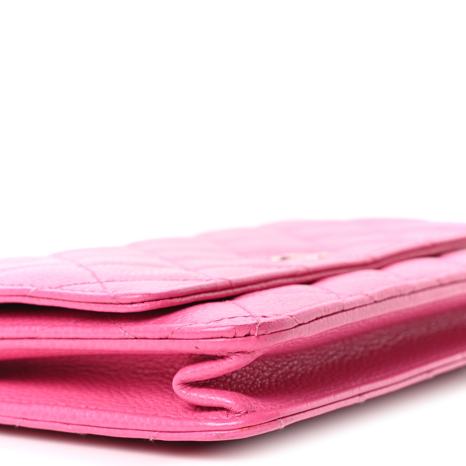 Chanel Caviar Quilted Wallet on Chain WOC Pink 9 of 10