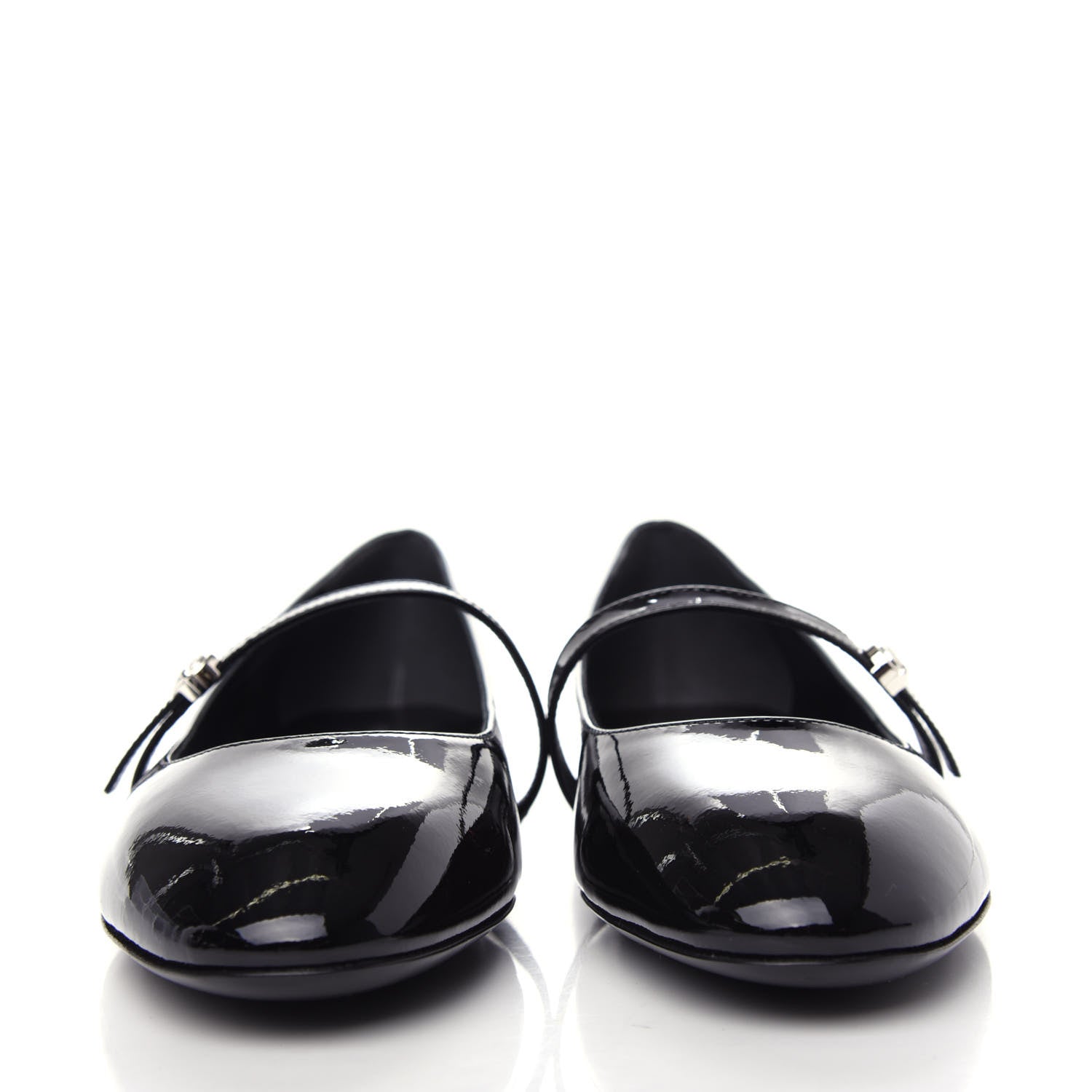 Louis Vuitton Patent Uniformes Ballet Flats 38 Black 2 of 10