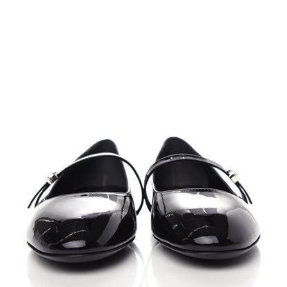 Louis Vuitton Patent Uniformes Ballet Flats 38 Black 2 of 10