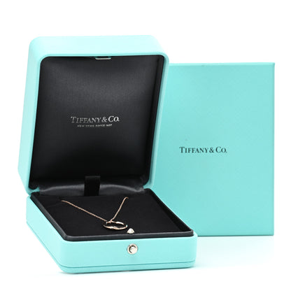 Tiffany 18K Rose Gold 16mm Elsa Peretti Open Heart Pendant Necklace 4 of 4