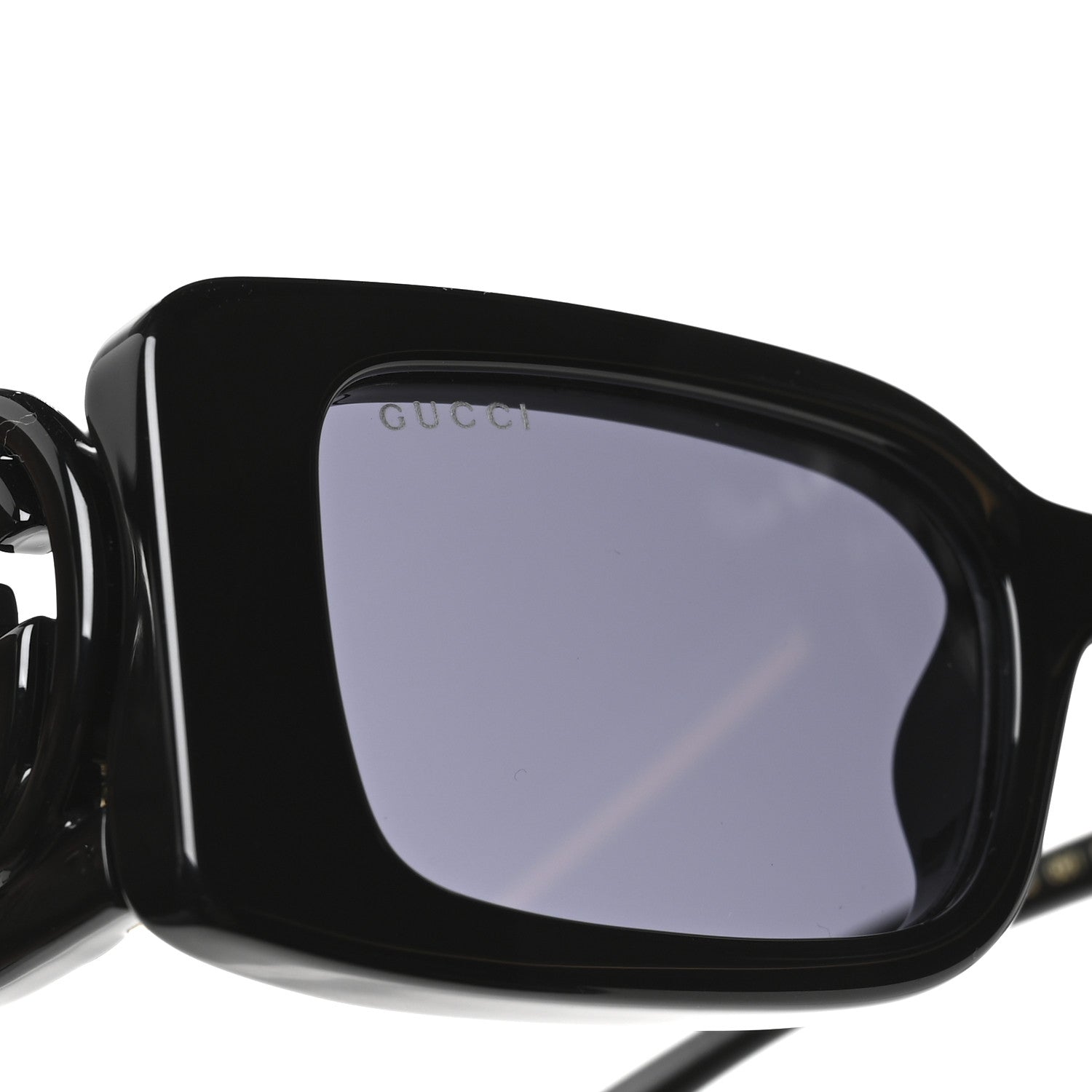 Gucci Acetate Chaise Rectangle Frame Sunglasses GG1325S Black 8 of 8