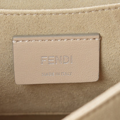 Fendi Vitello Liberty Ribbon Pearl Lace Up Kan I Shoulder Bag Plaster 7 of 10
