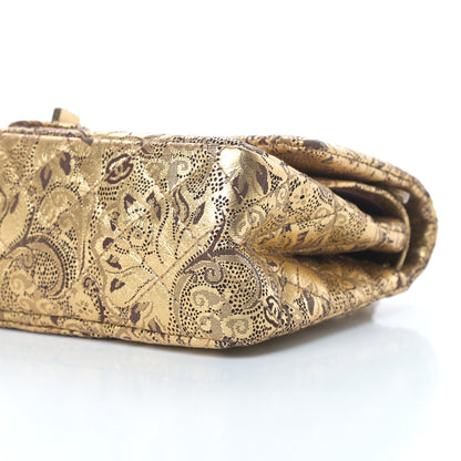 Chanel Buffalo Hand Painted Lace 2.55 Reissue 225 Flap Gold 10 of 11