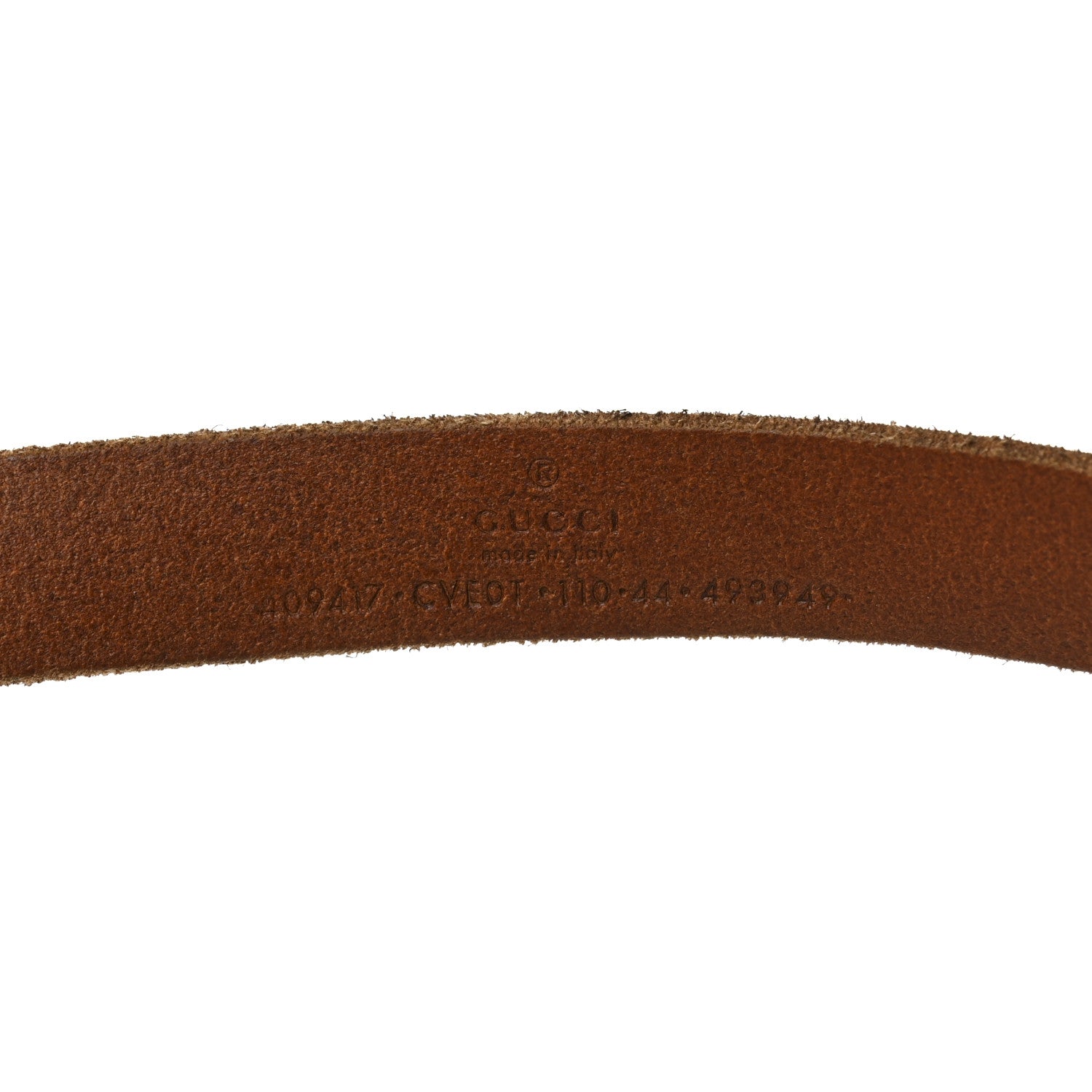 Gucci Faded Calfskin Double G 110 44 Belt Cuir 3 of 5