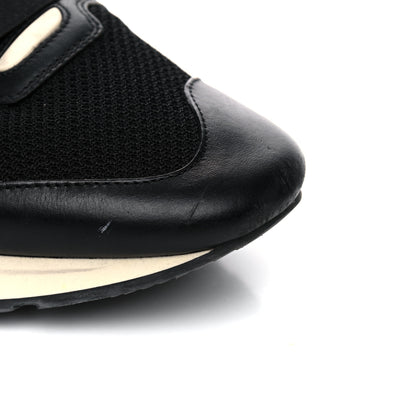 Balenciaga Mesh Calfskin Neoprene Suede Mens Race Runner Sneakers 45 Black 11 of 23