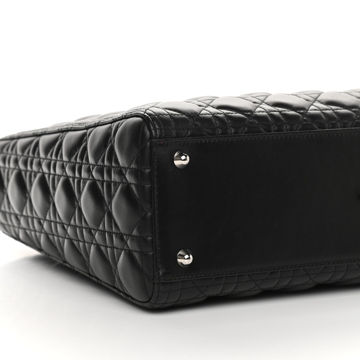 Christian Dior Lambskin Cannage Large Lady Dior Black 7 of 8