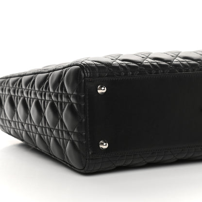 Christian Dior Lambskin Cannage Large Lady Dior Black 7 of 8