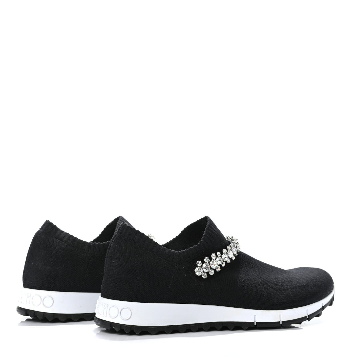 Knit Crystal Verona Sneaker 38 Black