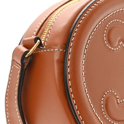 Celine Smooth Calfskin Cuir Small Triomphe Oval Crossbody Purse Tan 11 of 12