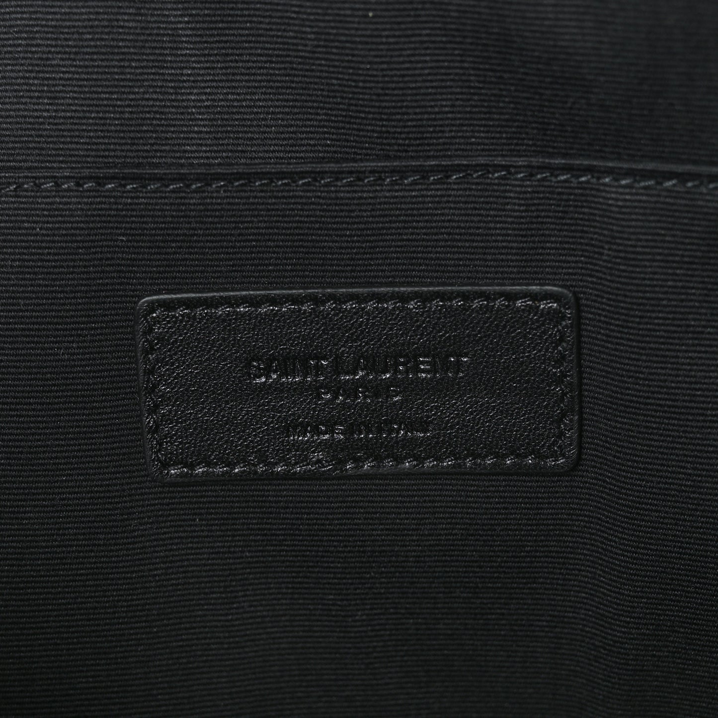 Calfskin Waiting for Sunset Large Sac De Jour Carryall Pouch Black